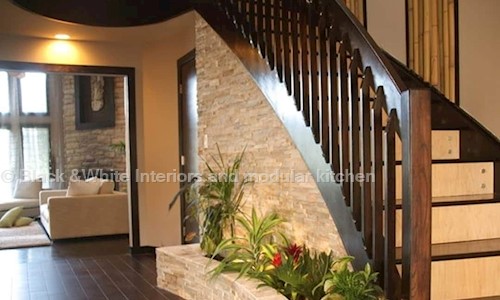 Black &White Interiors and modular kitchen - Interior Designers & Decorators in Poozhikunnu, Trivandrum