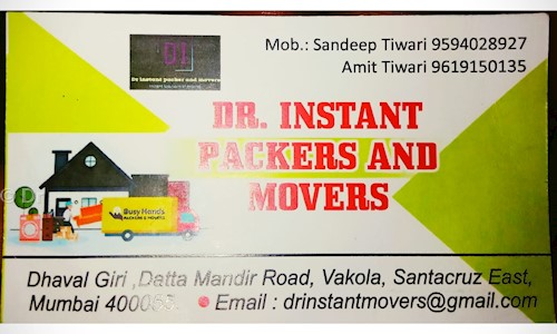 Dr. Instant Packers And Movers - Catering Services in Santacruz East, Mumbai