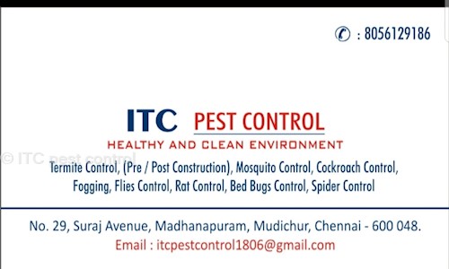 ITC pest control - Pest Control in Mudichur, Chennai