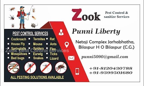 Zook pest Control services - Pest Control in Mangali Naka, Bilaspur
