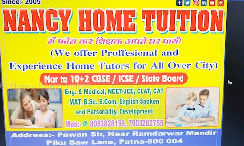 Nancy Home Tuition - School Tuitions in Golambar, Patna