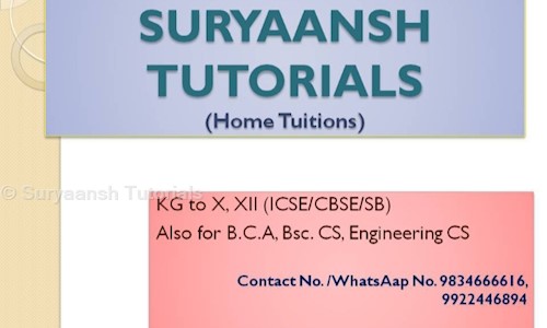 Suryaansh Tutorials - School Tuitions in Khamla, Nagpur