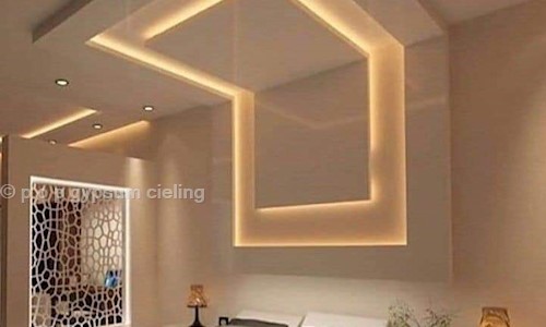 p o p gypsum cieling - Interior Designers & Decorators in Maruti Nagar, Nizamabad