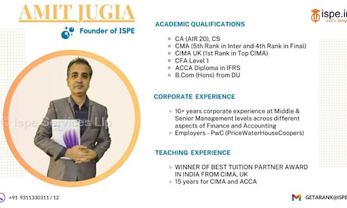 Ispe Services Llp - Finance & Accounting tuitions in Connaught Place, Delhi