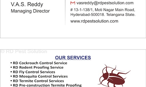 RD Pest Solution - Pest Control in Borabanda, Hyderabad
