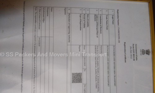 SS Packers And Movers Mini Transport - Packers and Movers in Rama Rao Peta, Kakinada