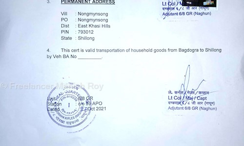 Freelancer Manish Roy - Packers and Movers in Manjhabari, Siliguri