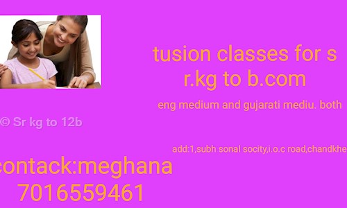 Sr kg to 12b.com tusion classes - School Tuitions in Kaligam, Ahmedabad