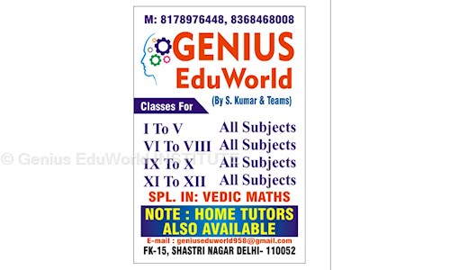 Genius EduWorld INSTITUTE - School Tuitions in Shastri Nagar, Delhi