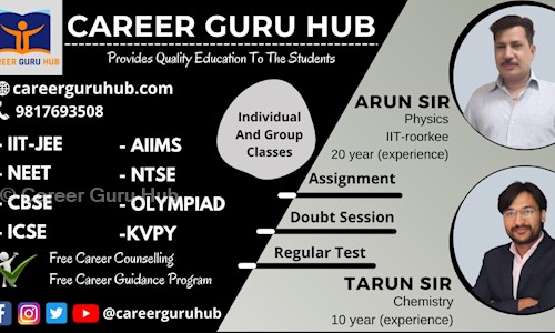 Career Guru Hub - School Tuitions in Bahadurgarh Second Location, Bahadurgarh