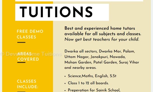 Devaki Home Tuitions - School Tuitions in Dwarka, Delhi