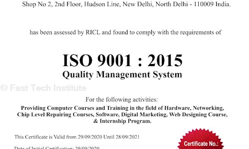 Fast Tech Institute - Job Training in Model Town, Delhi