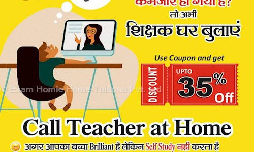 Exam Homie Home Tuitions Pvt. Ltd. Company - School Tuitions in Mowa, Raipur