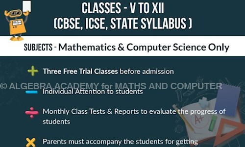 ALGEBRA ACADEMY for MATHS AND COMPUTER - School Tuitions in Panavila, Trivandrum