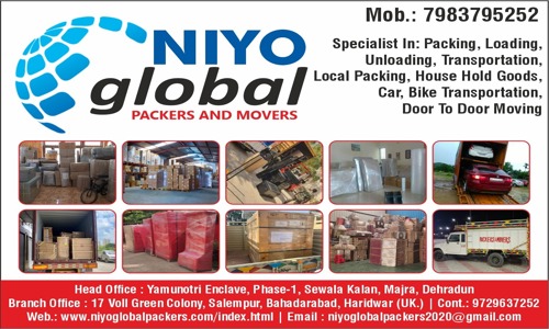 Niyo Global Packers And Movers - Packers and Movers in Sabhawala, Dehradun