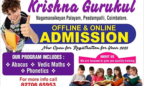 Krishna Gurukul  - School Tuitions in Peedampalli, coimbatore