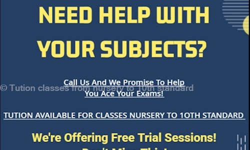 Tution classes from nursery to 10th standard - School Tuitions in Pitampura, Delhi