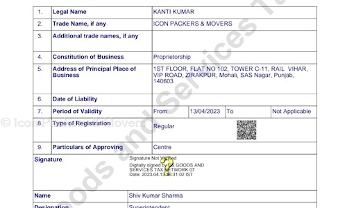 Icon Packers & Movers - Packers and Movers in Samgauli, Zirakpur