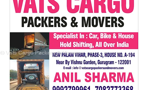Vats Cargo Packers & Movers - Packers and Movers in Palam Vihar, Gurgaon