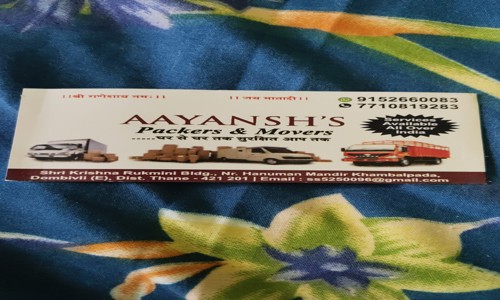Aayansh’s Packers & Movers - Packers and Movers in Dombivali, Mumbai