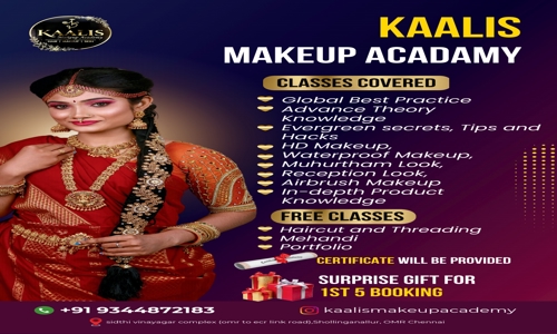 Kaalis Makeup Academy  - Job Training in Sholinganallur, Chennai