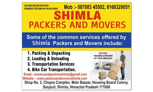 Shimla Packers and Movers - Packers and Movers in Sanjauli, Shimla