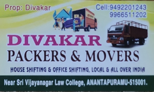 Divakar Packers And Movers - Packers and Movers in Ashok Nagar, Anantapur