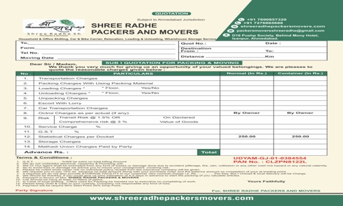 Shree Radhe Packers And Movers - Packers and Movers in Isanpur, Ahmedabad