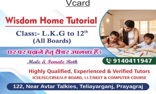 Wisdom Home Tutorial  - School Tuitions in Kamlanagar, Allahabad