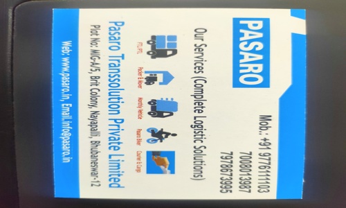 PASARO TRANSSOLUTION PVT LTD - Packers and Movers in Kalinga Nagar, Bhubaneswar