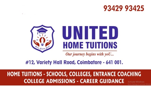 UNITED HOME TUTIONS - School Tuitions in Town Hall, Coimbatore