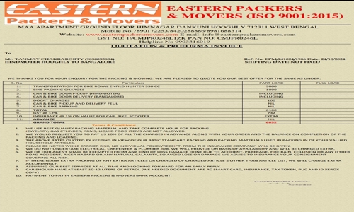 Eastern Packers & Movers - Packers and Movers in Nagasandra, Bangalore