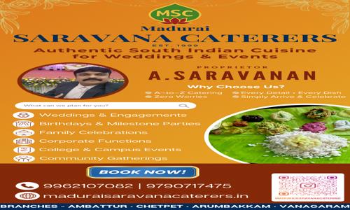 Madurai Saravana Caterers - Catering Services in Chennai | Chennai Wedding & Event Catering - Catering Services in Avadi, Chennai