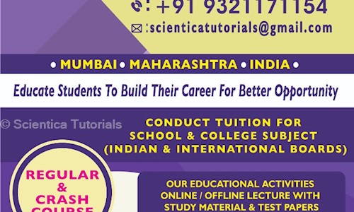 Scientica Tutorials - School Tuitions in Santacruz East, Mumbai