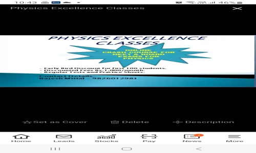 Physics Excellence Classes - School Tuitions in Palasia, Indore