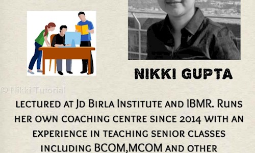 Nikki Gupta Tutorial - Finance & Accounting tuitions in Jayanagar, Bangalore