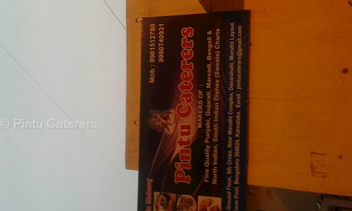 Pintu Caterers - Catering Services in Hebbal, Bangalore