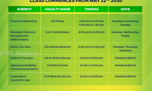 PR Academy - Finance & Accounting tuitions in Ram Nagar, Coimbatore