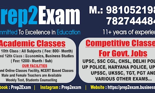 Prep2Exam - School Tuitions in Greater Noida Express Way, Noida