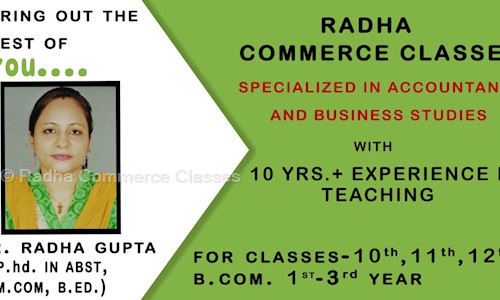 Radha Commerce Classes - School Tuitions in Vigyan Nagar, Kota