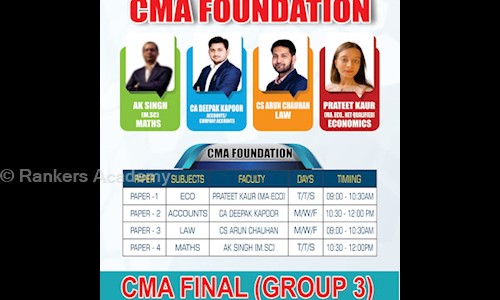 Rankers Academy - Finance & Accounting tuitions in Laxmi Nagar, Delhi