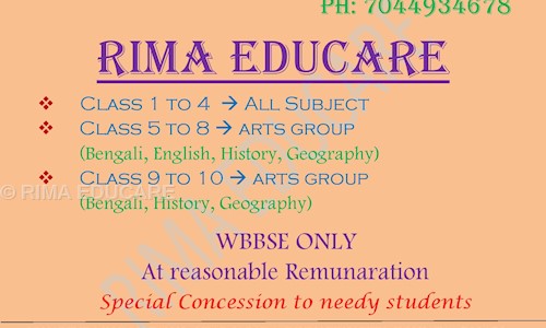 RIMA EDUCARE - School Tuitions in Sonarpur, Kolkata