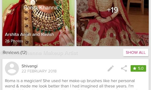 Roma Khanna Makeup Artist - Job Training in Sector 47, Noida