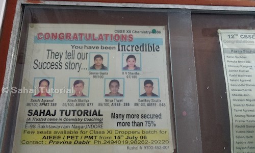 Sahaj Tutorial - School Tuitions in Tilak Nagar, Indore