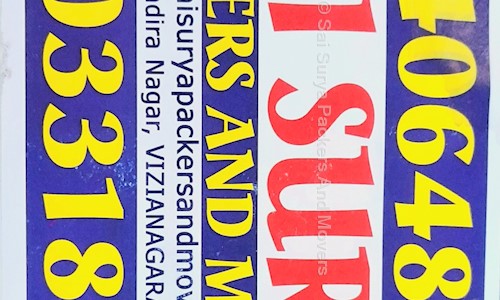 Sai Surya Packers And Movers - Packers and Movers in Balaji Nagar, Vizianagaram