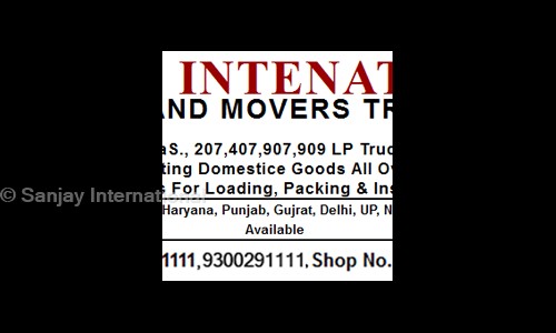 Sanjay International - Packers and Movers in Indore H O, Indore