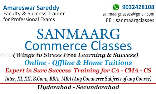 SANMAARG Commerce Classes - Finance & Accounting tuitions in Nallakunta, Hyderabad