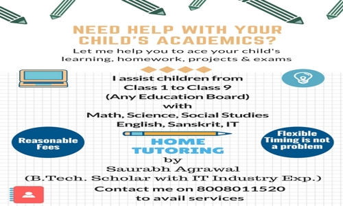 Saurabh Agrawal Home Tutoring - School Tuitions in Hitech City, Hyderabad