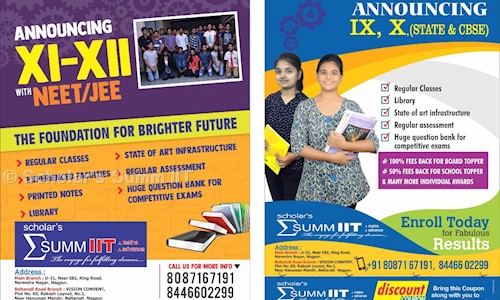 Scholar's Summ IIT - School Tuitions in Badil Kheda, Nagpur