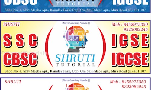 Shruti Tutorials - School Tuitions in Mira Road, Mumbai
